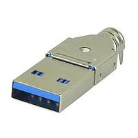 Same Sky (formerly CUI Devices) UP3-AV-4-CM USB Type A Connectors USB 3.0 type Aplug 9 pin Vert cable mnt