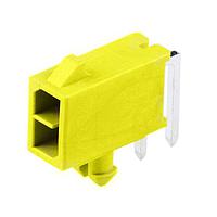Molex 212528-0241 PCB Receptacle Micro-Fit+ Versa Color RA Header Thru Hole Dual Row 2 Ckts (Au) GloWire Ylw