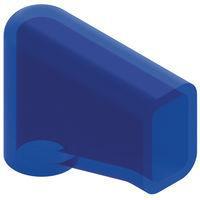 Essentra Components 248532 Insulated Insulating Sleeve,Flag,Transp Blue