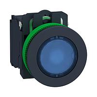 SCHNEIDER XB5FW36G5 Control Switches FLUSH BLUE CAP IPB LED 120 1NO 1NC SCREW