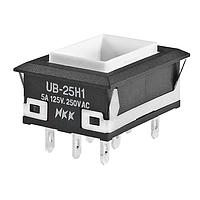 NKK Switches UB25NKW015C Pushbutton Switches LOW PROFILE PSHBTTN ILLMNTD/PC AND SLDR