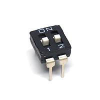 APEM NDI02H DIP Switches 2pos 0.025A 24VDC 1/2 Pitch
