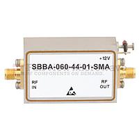 Fairview SBBA-060-44-01-SMA 2 GHz to 6 GHz, 44 dB Gain Broadband High Gain Amplifier with 1 Watt and SMA
