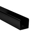 HellermannTyton 181-33000 Solid Wall Wiring Duct Solid Wall Wiring Duct, 3" x 3", Non-Adhesive, PVC, Black, 120ft/Carton