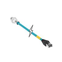 Molex 1201088192 Ethernet Cables / Networking Cables MIC 4P FR M12 REC/RJ45 D-CODE 1M