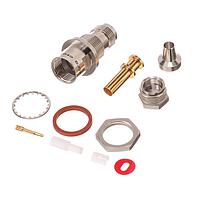 Trompeter / Cinch Connectivity Solutions BJ379-9 Connectors TRT JACK, STRAIGHT, BLKHD MT (REAR), NON-INSULATED, WRENCH CRIMP, THREADED FOR TWC-78-2 CABLE