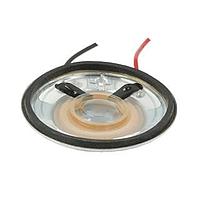 Same Sky (formerly CUI Devices) CLS0401M-L152 Electromagnetic speaker, 40 mm round, 9.7 mm deep, PET, Nd-Fe-B, 200 mW, 8 ?, 600 Hz, 152 mm wire leads