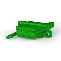 AMP Connectors - TE Connectivity 171183-2 Board to Board & Mezzanine Connectors FF 250 REC HSG 6P NYLON GREEN