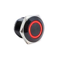 E-Switch PV6F24011G-3G1 Anti-Vandal Anti-vandal, SPST, Off-(On), Panel Mount, Front, Black, LED, Red/Green, IP65