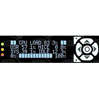 Matrix Orbital BLK2047T-1U-BK-TCI PC Bay Inserts, LCD Characters 20x4 Tri-Color Txt Blk B/G w/ Key