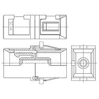 Molex 106171-0400 Adapters BSC ADAPTER W/SHIELD SHIELD MTL SLV BLACK
