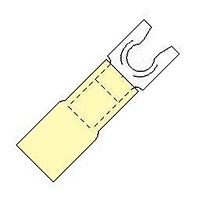 3M Electronic Specialty MH10-8FLK Spade Locking Fork -YLW 12-10 AWG Size 8
