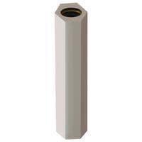 Essentra Components HSM4-8-30-1 Hex Standoff,Thrd Fem/Fem,Wht,30MM Spc