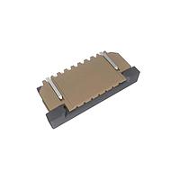 Amphenol FCI SFW7R-2STAE1LF Connectors 1.00mm Flex Connector, SFW-R series, 7 Position, Top side Contact, Side Entry Surface Mount ZIF Connector, Lead Free, Selective Gold plated Terminals with Tin-plate Solder-tail.