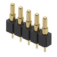 Mill-Max 816-22-005-10-003101 Spring-Loaded 5Pin, 0.1" pitch T hole, Spring-load