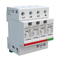 CITEL DS44S-400/G DIN Rail AC Power Surge Suppressor Din Rail AC Power Surge Suppressor, 40kA max, 415/240V Split Phase, 3P+GSG