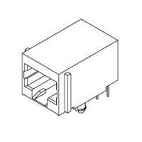 Molex 43249-6007 Modular ModJack RA LoPro Flush 50 SAu 6/2