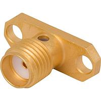 Amphenol SV Microwave 2933-6001 Cable Connectors SMA F FlangMountConn 2 Hole for .085 Cbl