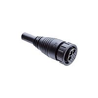 Amphenol LTW DCU-08AFEM-LL7B02 Sensor Cables / Actuator Cables Ceres, Large Size, Plastic, 20A+2A, 08 pins, Female Connector, Male (Power) + Female (Signal) Contact, Straight, 2 Points Lock, Overmolded, Length 2000mm, IP67