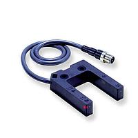 OMRON E3Z-G82 Grooved-type Photoelectric Sensor with Built-in Amplifier (Twin through-beam, 25 mm, PNP, M12 pigtail)