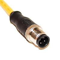 Mueller C4A10M004 Sensor Cables / Actuator Cables UL Listed, M12 Cordset, 4-Position Male Straight to Open End, 22 AWG, 4M