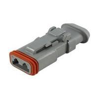 DEUTSCH - TE Connectivity DT06-2S-E008 2-Way DT PLUG 2#16 SKT