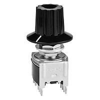 NKK Switches MRB24B-A Rotary Switches DP 3 POS SHAFT ACUTR BRACKET PC BLK KNOB
