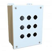 Hammond Manufacturing MPB9LG Pushbutton Enclosures 9 HOLE 22MM PUSHBUTTON BOX