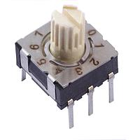 CTS Electronic Components 220ADC10 Rotary Switches 10 pos thru hole Knurled shaft w/slot