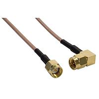 Amphenol Cables on Demand CO-316SMARSMA-004 RF Cable Assemblies CA SMA M /SMA RA M