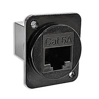 Switchcraft EHRJ45D6ABM3 Modular RJ45 CAT6A Diecast Hsg M3 Tapped Black