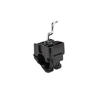 HellermannTyton 156-03601 Cable Tie Mounts Series 7 Ratchet Clamp, 0.50 - 0.77" Bundle Dia, PA66HIRHSUV/ZN/ST, Black, 200/carton