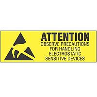 Panduit PLD-60 ISO Pictogram Label Disp Poly 3x1 Attn ESD 100pc/disp