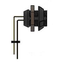 NorComp 8P1P008210GRBR1 Connectors 1P 8P FML right ANGL panel mnt - GREY