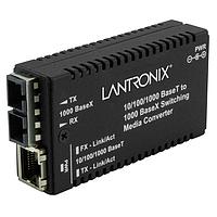 Lantronix M/GE-PSW-SX-01-NA Media Converters Mini Media Converter 10/100/1000B-T to 1000B-SX SC MM w/ -NA Power Supply