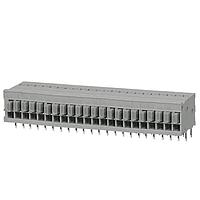 Same Sky (formerly CUI Devices) TBL009-254-22GY-2GY Fixed Terminal Blocks Terminal block, screwless, 2.54, Horizontal, 22, Gray w Gray Button