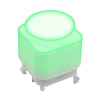 E-Switch PB350DTRG Standard Switches PUSHBUTTON, 30mA, SPDT, PC Pin, LED, Green