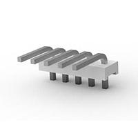 AMP Connectors - TE Connectivity 640385-5 Plug FLAT HEADER R.A. 5P Square post tin