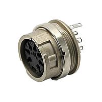 Amphenol Tuchel T 3327 100 Connectors 4P IEC PAN FEM RECPT SODR SILV BAYONET
