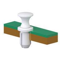 Essentra Components SLPB-1M-W Screws & Fasteners Snap Latch Plunger,White
