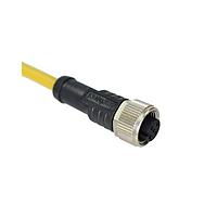 Amphenol LTW M12A-03BFFM-SL8A10 Sensor Cables / Actuator Cables M12 Circular Metric Connector, A Code, Metal, 4A, 03 pins, Female Connector, Female Contact, Straight, Screw Thread, Overmolded, Length 10000mm, IP68 / IP69K