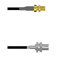 Amphenol Custom Cable Q-2W0040003018i RF Cable Assemblies SMA-SJB/BNC-SJB G174 18I