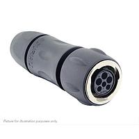 Eaton Souriau-Sunbank UTGX6JC103W3S Plugs Plug, with cable gland backshell, for 6 female contacts, IP68/69K
