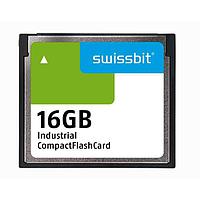 Swissbit SFCF016GH1AF4TO-I-MS-527-STD Compact Flash Cards Industrial Compact Flash Card, C-500, 16 GB, SLC Flash, -40C to +85C