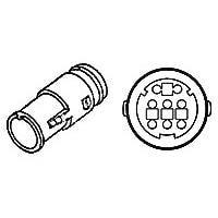 AMP Connectors - TE Connectivity 172192-2 Housings ECONOSEAL-J CONN CAP 8P BLACK