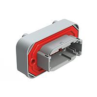 Amphenol SINE Systems ATM15-12PA-BM03 12-Way Str Flng Mnt PCB Rcp 12POS Gry Tin Cont A