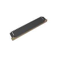 Amphenol FCI SFW24R-4STAE1LF Board Mount 1.00mm Flex Connector, SFW-R series, 24 Position, Top side Contact, Side Entry Surface Mount ZIF Connector, Lead Free, with Cable Lock, Selective Gold plated Terminals with Tin-plate Solder-tail.