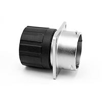 Amphenol SINE Systems RT001823SNHEC03 Connectors 23 Position Square Flange Receptacle, Female, Shell Size 18, Silicone Seal, and End Cap with Individual Wire Sealing
