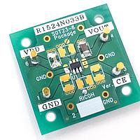 Nisshinbo R1524N033B-EV Voltage Regulator - Switching Regulator 200 mA 36 V Input Ultra Low Supply Current VR Evaluation Board