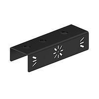 Banner Engineering SSA-MBK-EEC6 E-STOP Mounting Hub Bracket Bracket: E-STOP Mounting Hub Bracket; Right-Angle; Extended Front Panel; Three 30 mm Holes; Black; Modified Hole Pattern